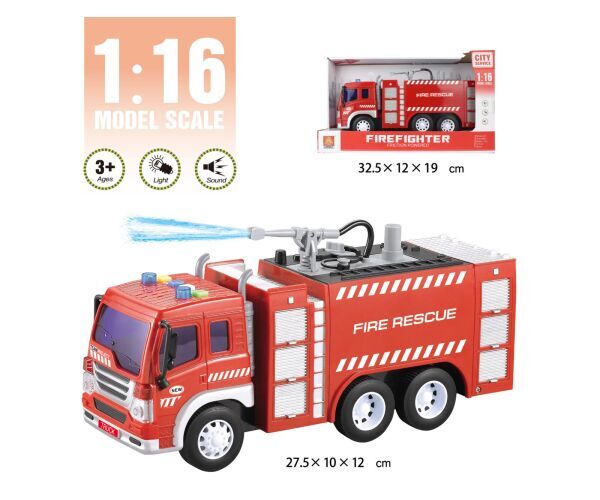 Auto hasičské s vodným delom 27 cm
