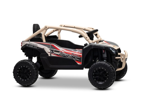 Elektrické autíčko Kawasaki TERYX KRX 1000 12V, khaki, jednomiestne, odpružená zadná nápra