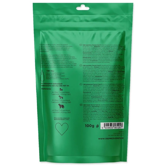 Pamlsok CBD Dental Care S 100g