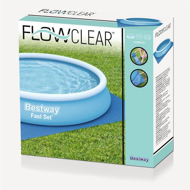 Bestway 58002 Štvorcová podložka Flowclear™ 396 x 396 cm pre nadzemné bazény do O 366 cm