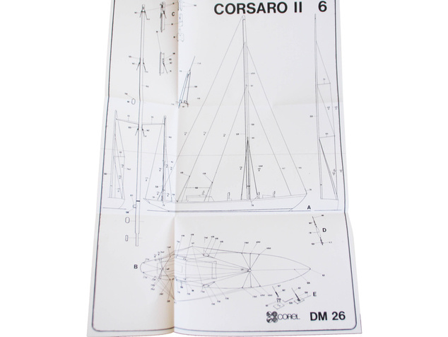 COREL Corsaro II plachetnica 1:24 kit