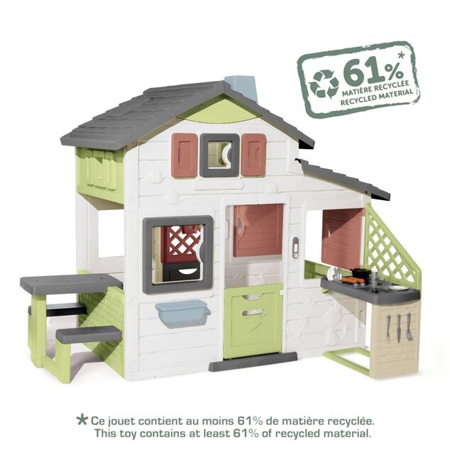 Smoby Domček Life Friends House s kuchyňou rozšíriteľný