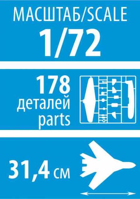 Model Kit letadlo 7294 - Sukhoi SU-27 UB "Flanker-C" (1:72)