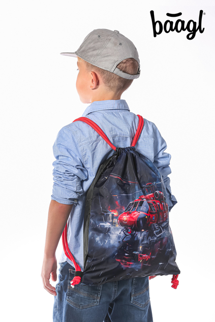 BAAGL SET 3 Airy Plus Soccorritori: zaino, astuccio, sacchetto