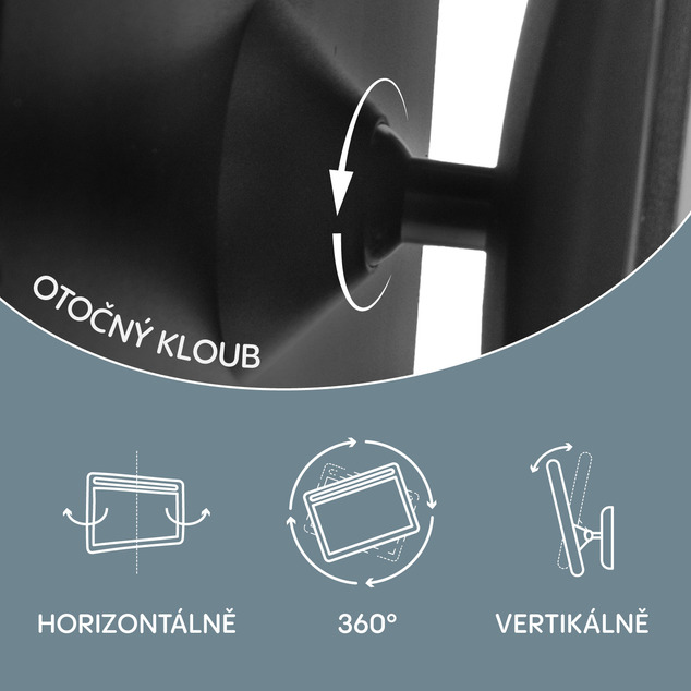 Zrkadlo s osvetlením LED DELUXE, Black