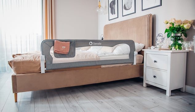 LIONELO Detská zábrana Eva Beige Melange
