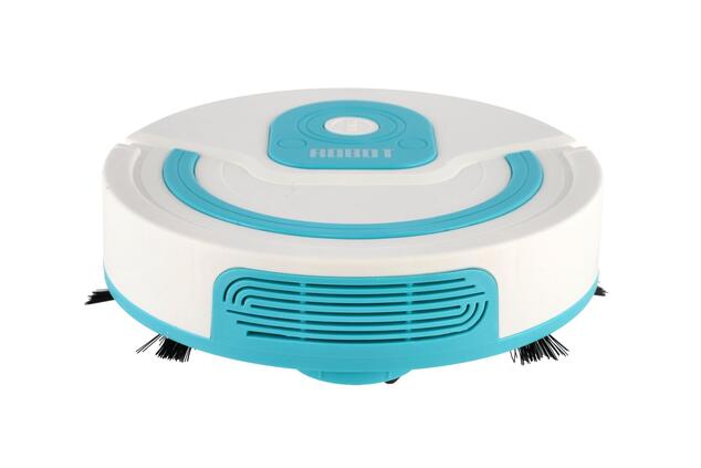 Aspirapolvere robotico in plastica 17cm a batteria con suono 22x20x6cm