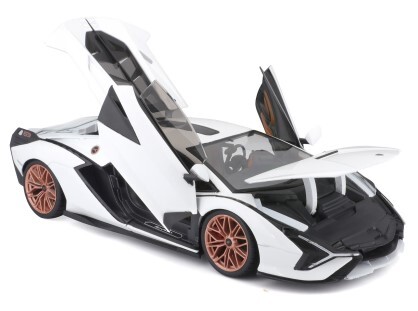 Bburago 1:18 TOP Lamborghini Sián FKP 37 White/Black