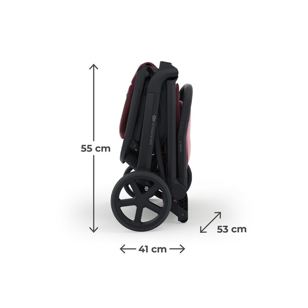Kinderkraft Select Kočík športový Nubi 3 Dark Ruby
