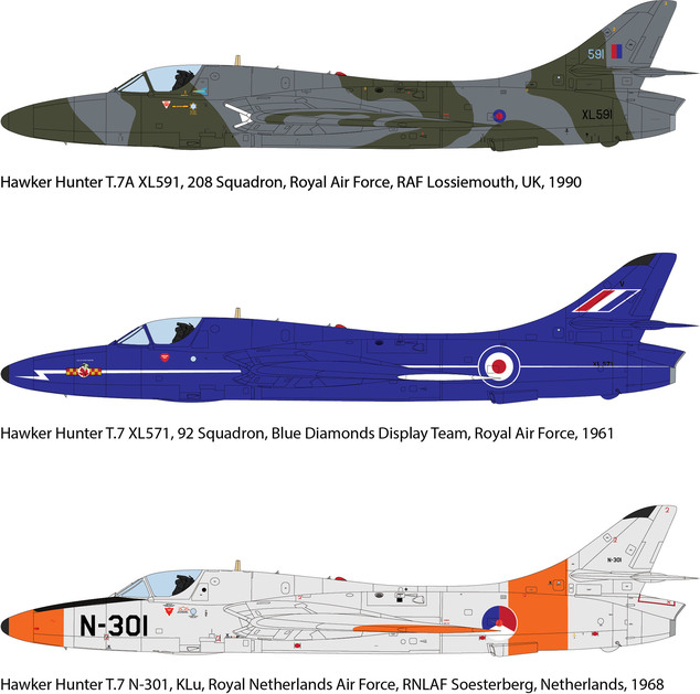 Plastic ModelKit aereo 03786 - Hawker Hunter T.7/T.7A (1:32)