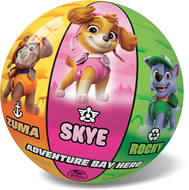 Palla Paw Patrol in gomma - non gonfiata 23 cm