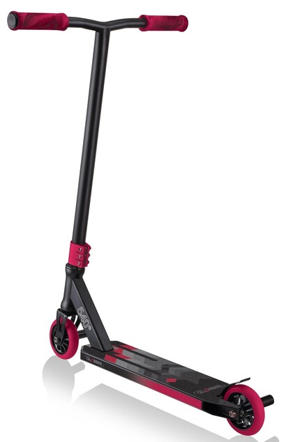 Globber Freestyle Trottinette STUNT SCOOTER GS 540 Noir - rouge