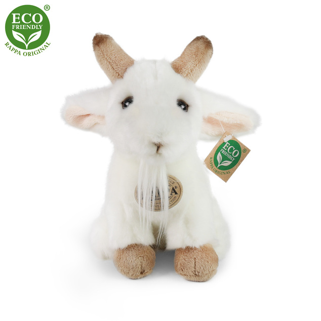 Sitzendes Plüschziegenkind 18 cm ECO-FRIENDLY
