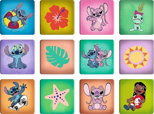 Trefl Sada 3v1 Lilo&amp;Stitch: Šťastný deň (2x puzzle + pexeso)