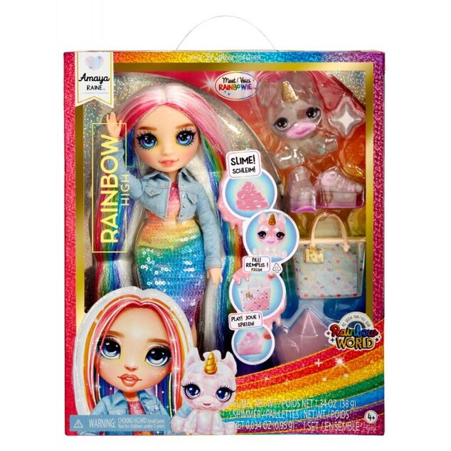 Rainbow High Fashion bábika so zvieratkom - Amaya Raine