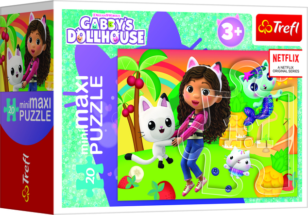 Trefl Puzzle miniMaxi 20 - Il colorato giorno di Gabby / Universal Gabby's Dollhouse