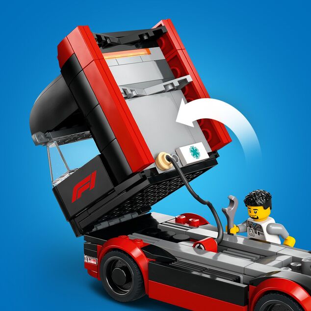 LEGO® City 60445 Kamión F1® s autami RB20 a AMR24 F1®