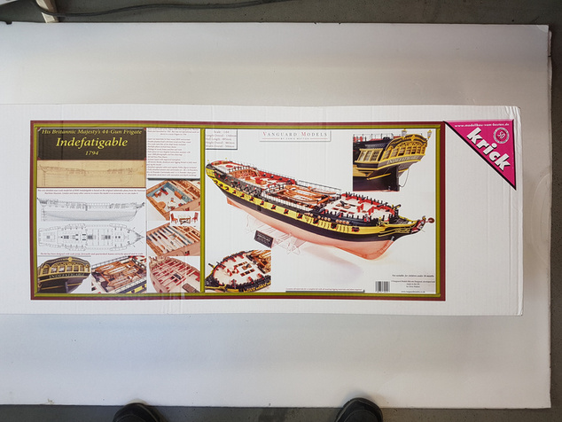 Vanguard Models HMS Indefatigable 1794 1:64 kit