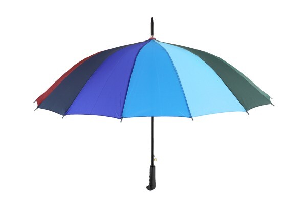 Dáždnik vystrelovací dúhový 78cm kov/látka