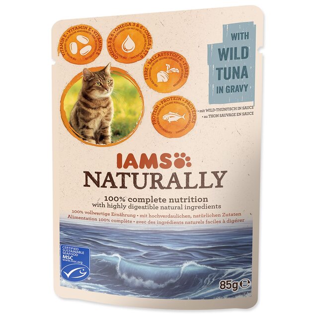 Kapsička IAMS Naturally tuňák v omáčke 85g