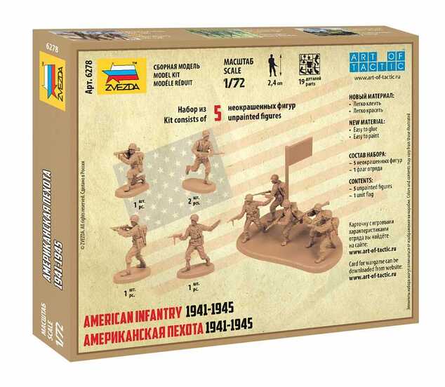 Wargames (WWII) фигурки 6278 - US Infantry (1:72)