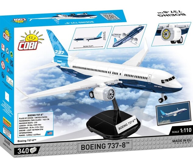 Cobi Boeing 737 Max 8, 1:110, 315 k