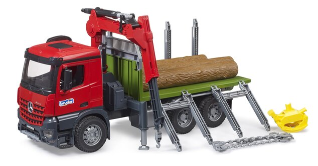 Bruder MB Arocs - transportér dreva s hydraulickou rukou