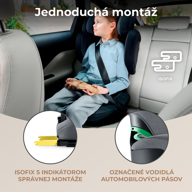 KINDERKRAFT SELECT Autositz i-Size XPAND 2 i-Size 100-150 cm Rocket Grey, Premium