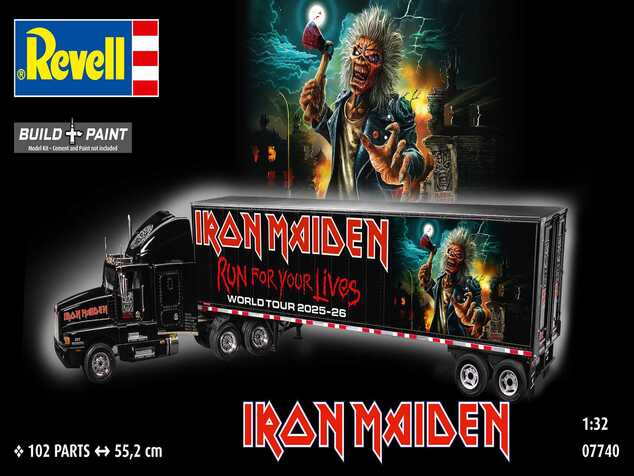 Plastic ModelKit auto 07740 - Tour Truck "Iron Maiden" (1:32)