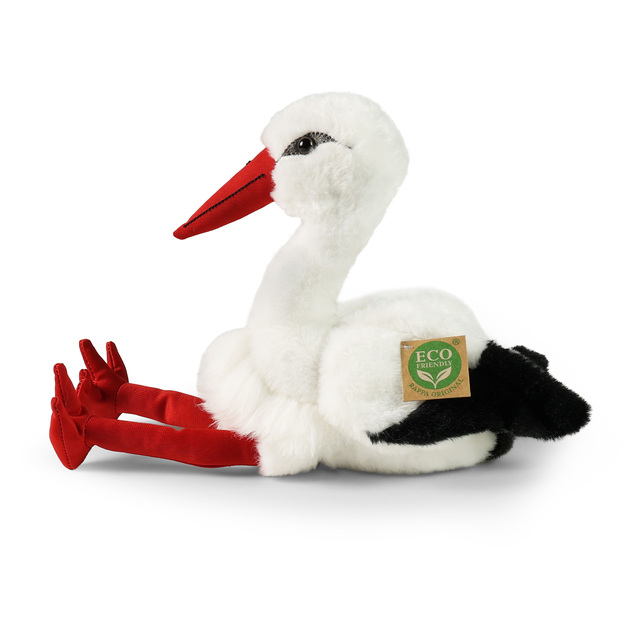 Plišasta štorklja 32 cm ECO-FRIENDLY PLUSH WORLD