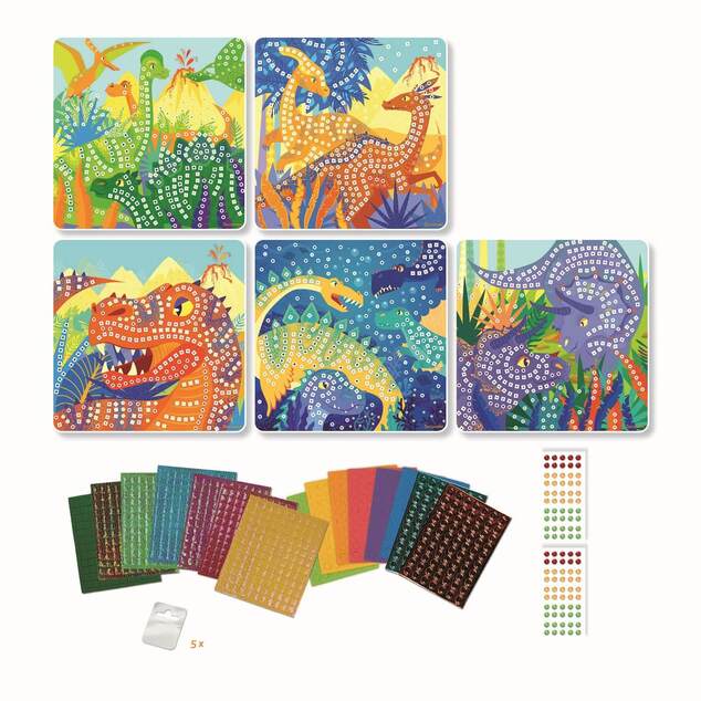 Sycomore Stick &amp; Fun - mozaika - svet dinosaurov