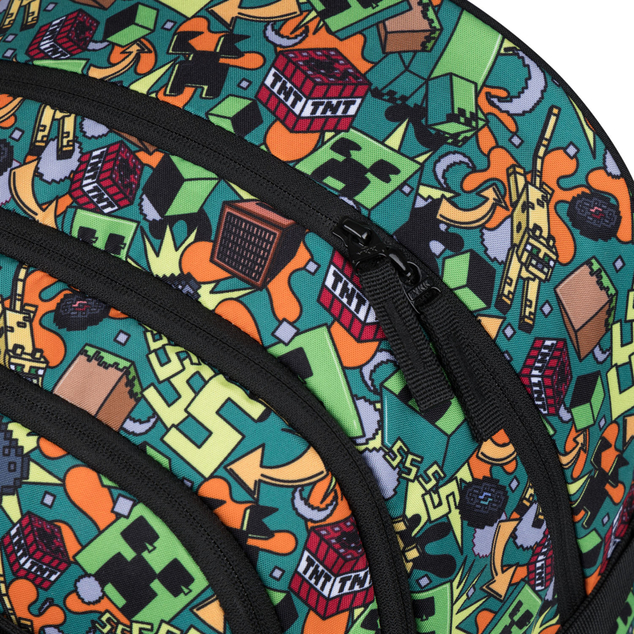BAAGL Zaino scolastico Skate Minecraft Chaos
