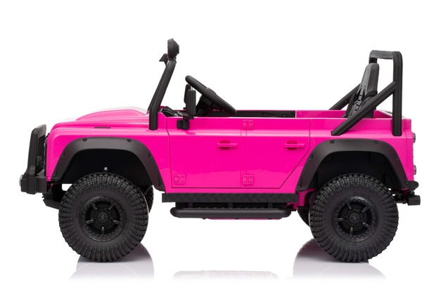 Elektrické autíčko Land Rover Defender 110 SVX 12V, ružové, 4X4 pohon, LED svetlá, predné