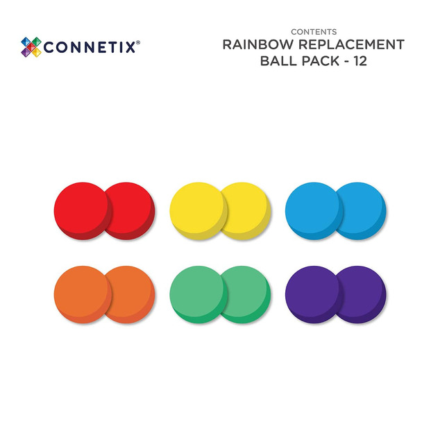 CONNETIX® Rainbow Ball Pack 12 ks