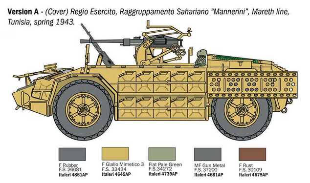 Model Kit military 97044 - AS 42 Sahariana (1:72)