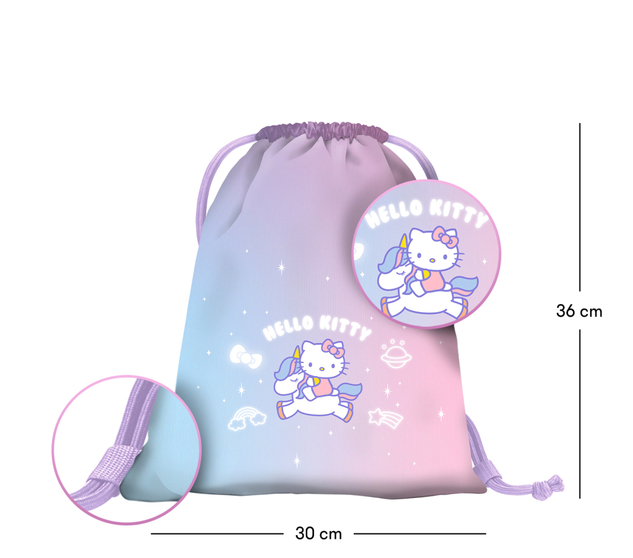 BAAGL Predškolské vrecko Hello Kitty Unicorn GRS