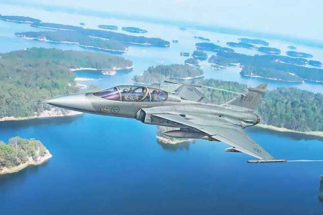 Model Kit letadlo 91216 - JAS-39 Twin Seater (1:72)