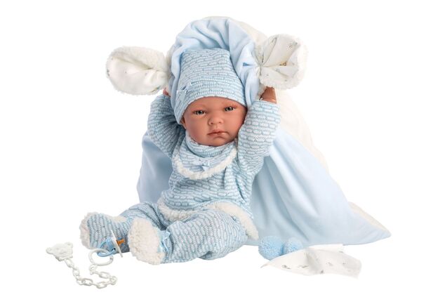 Llorens M738-59 oblečenie pre bábiku bábätko NEW BORN veľkosti 40-42 cm s doplnkami