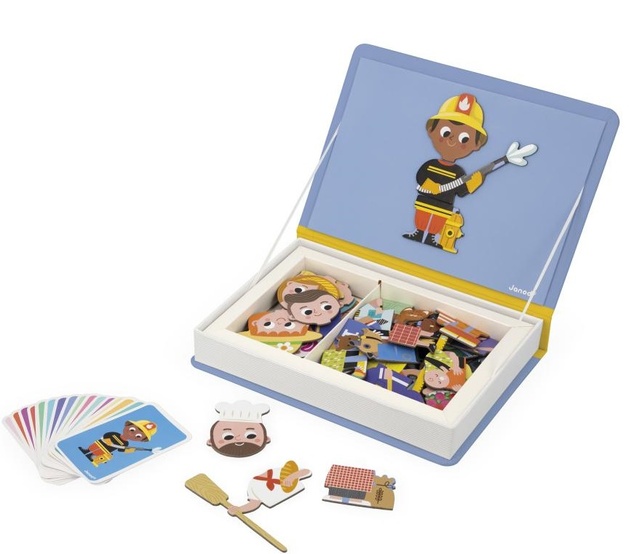 Janod Magnetibook Povolania Magnetická kniha pre deti