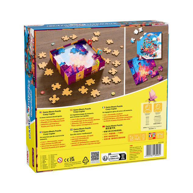 Haba Spiel und Puzzle 2in1 Verrückter Hubschrauber ab 5 Jahren