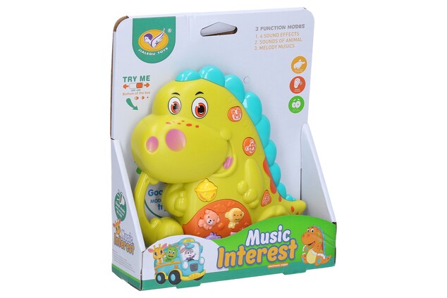 Dino hrajúci s efektami 14cm