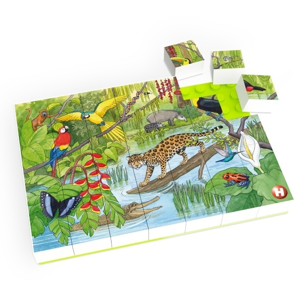 HUBELINO Puzzle-Zvieratá v pralese