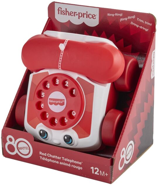 Fisher Price Ziehtelefon 80. Jubiläum Mattel
