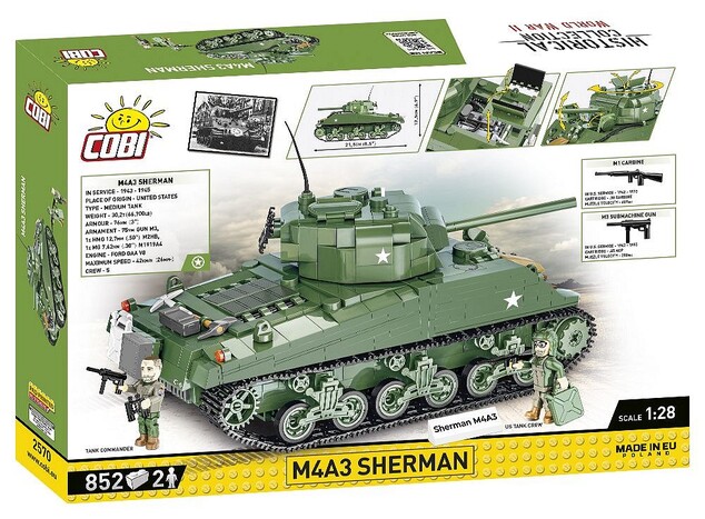 Cobi II WW M4A3 Sherman, 838 k, 2 f
