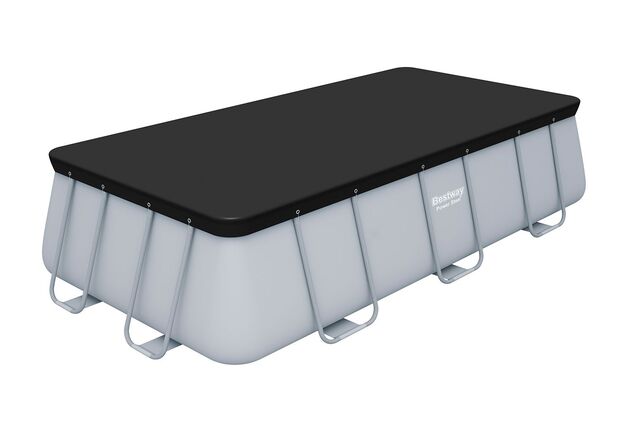 Bestway 58232 Obdĺžnikový kryt bazéna s rámom 412 x 201 cm, čierny
