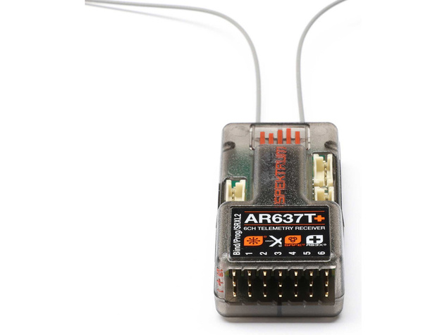 Spektrum prijímač AR637T+ AS3X+/SAFE s telemetriou