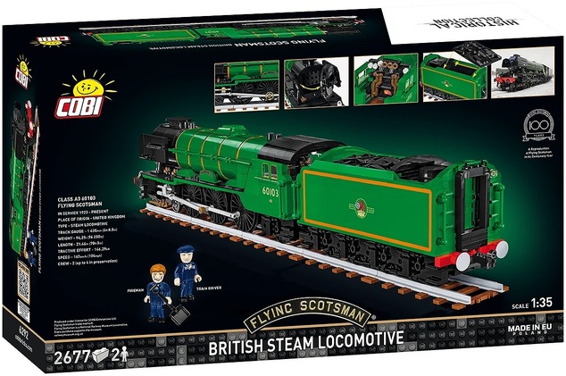 Cobi Flying Scotsman,britská parná lokomotíva 1:35, 2700 k, 2 f