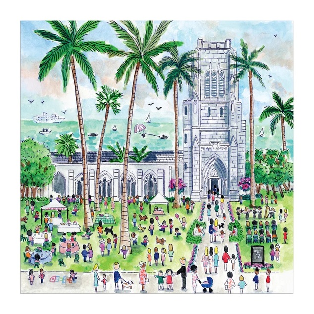 Galison Puzzle Michael Storrings Duminică în Palm Beach 500 piese