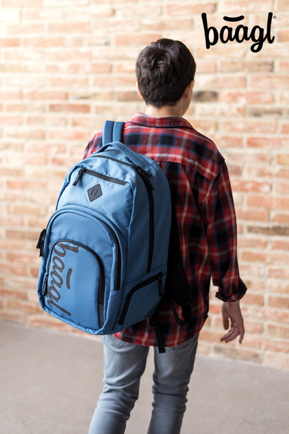 BAAGL SADA 3 Coolmate Ocean Blue: Rucksack, Waschbeutel, Tasche