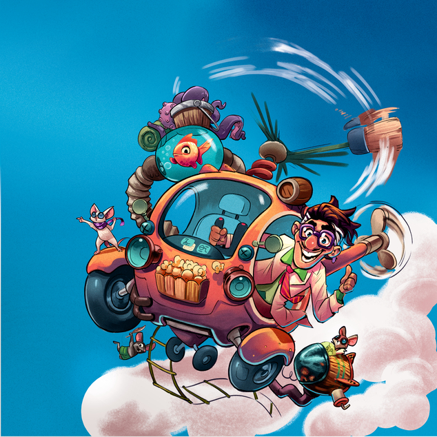 Haba Spiel und Puzzle 2in1 Verrückter Hubschrauber ab 5 Jahren